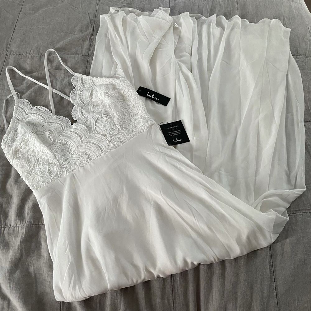 White lulu maxi dress